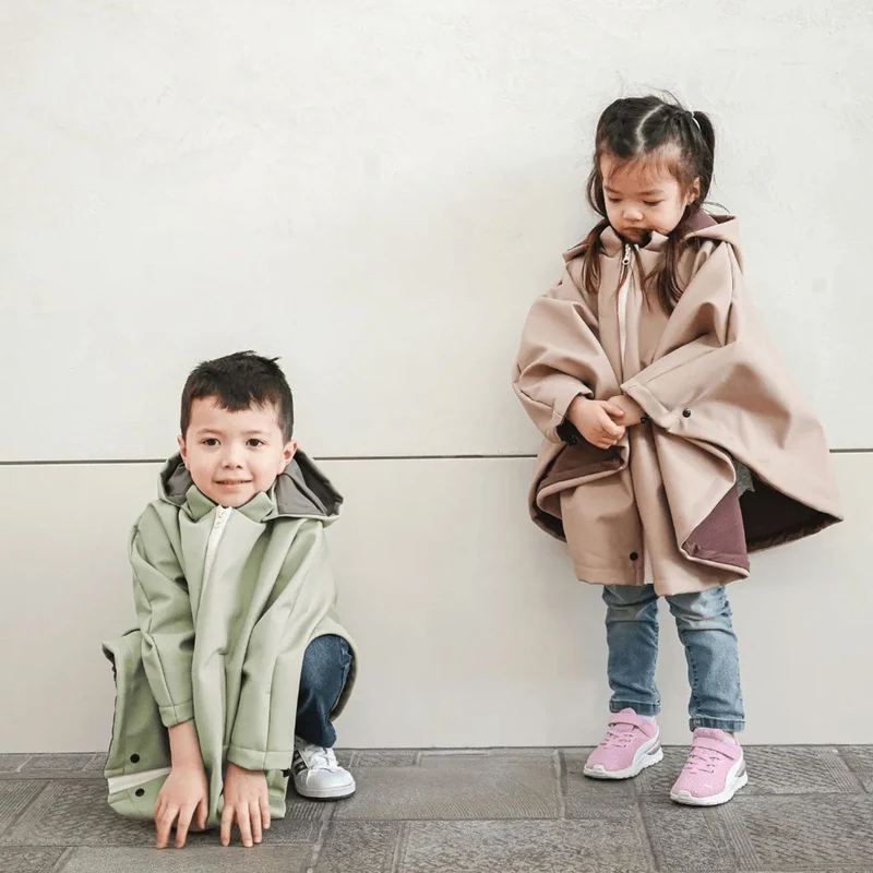 Housse Mi-Saison Poncho 3-en-1 - Pistache