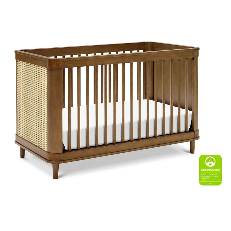 Couchette Convertible 3-en-1 Marin - Naturel Noyer