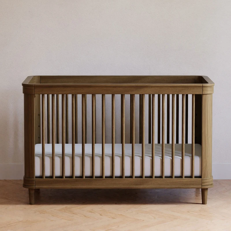 Couchette Convertible 3-en-1 Marin - Naturel Noyer