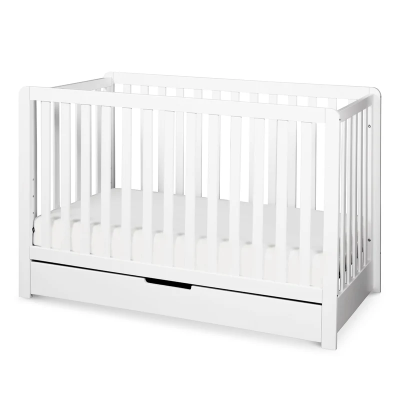 Couchette Convertible 4-en-1 Colby avec Tiroir Gigogne - Blanc