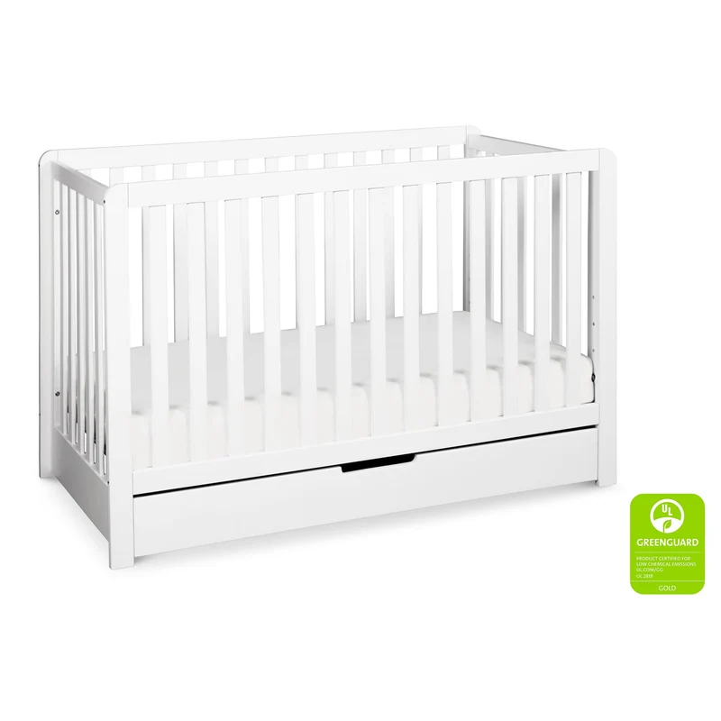 Couchette Convertible 4-en-1 Colby avec Tiroir Gigogne - Blanc