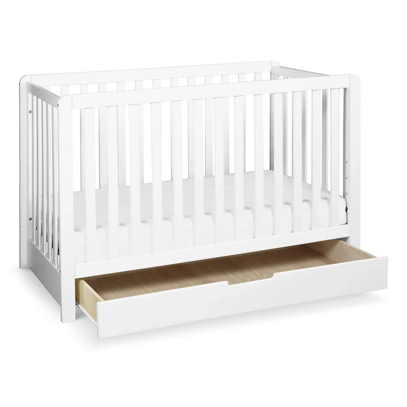 Couchette Convertible 4-en-1 Colby avec Tiroir Gigogne - Blanc