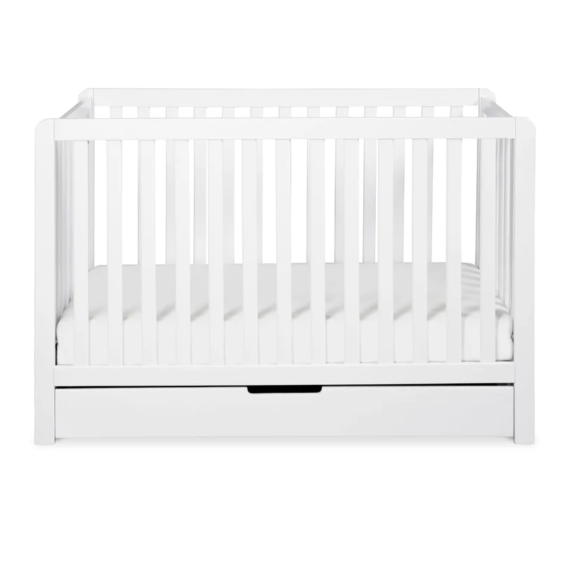 Couchette Convertible 4-en-1 Colby avec Tiroir Gigogne - Blanc
