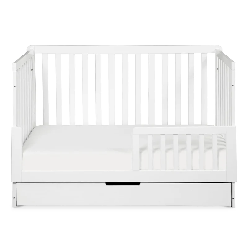 Couchette Convertible 4-en-1 Colby avec Tiroir Gigogne - Blanc