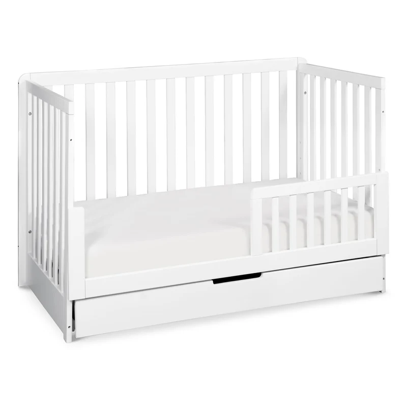 Couchette Convertible 4-en-1 Colby avec Tiroir Gigogne - Blanc
