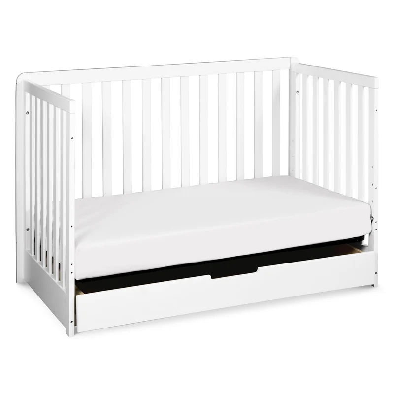 Couchette Convertible 4-en-1 Colby avec Tiroir Gigogne - Blanc