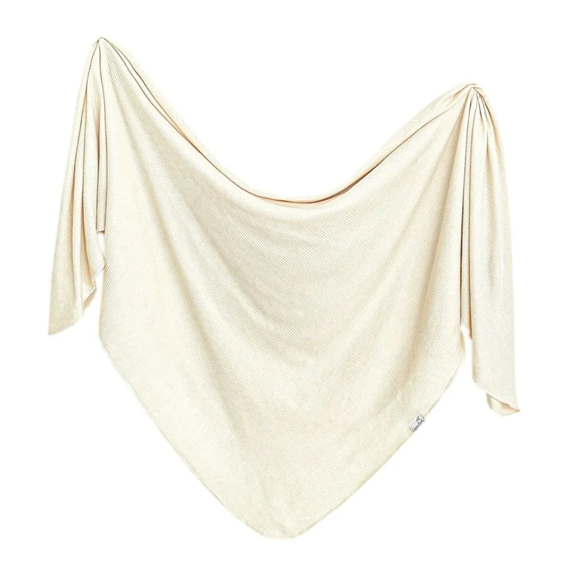 Couverture Côtelé Uni - Beige
