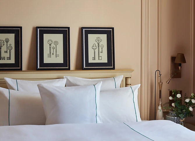 HOUSSE DE COUETTE MEXICO SUR MESURE SATIN COTON BLANC 300TC