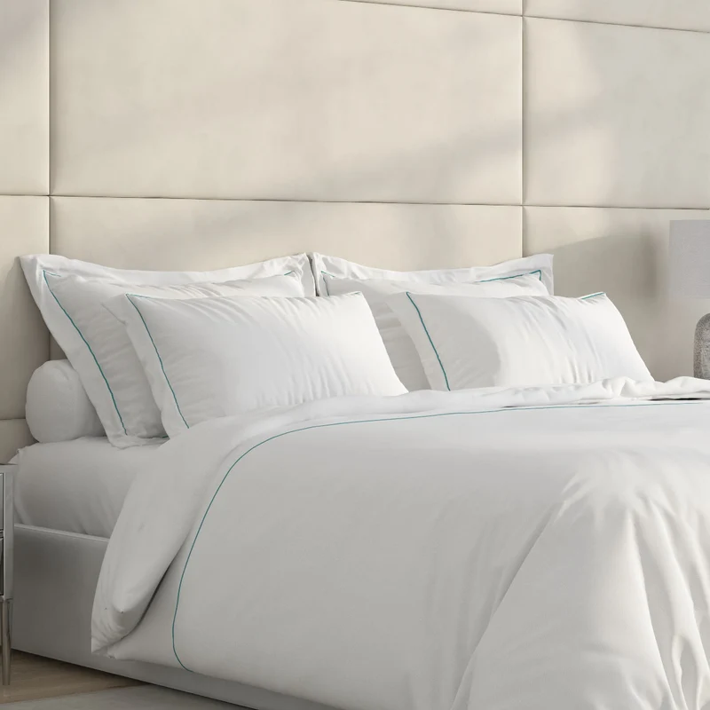 LOT DE DEUX TAIES PARIS PERCALE DE COTON 300TC