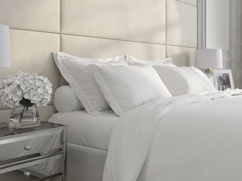 LOT DE DEUX TAIES PARIS SUR MESURE PERCALE DE COTON 300TC