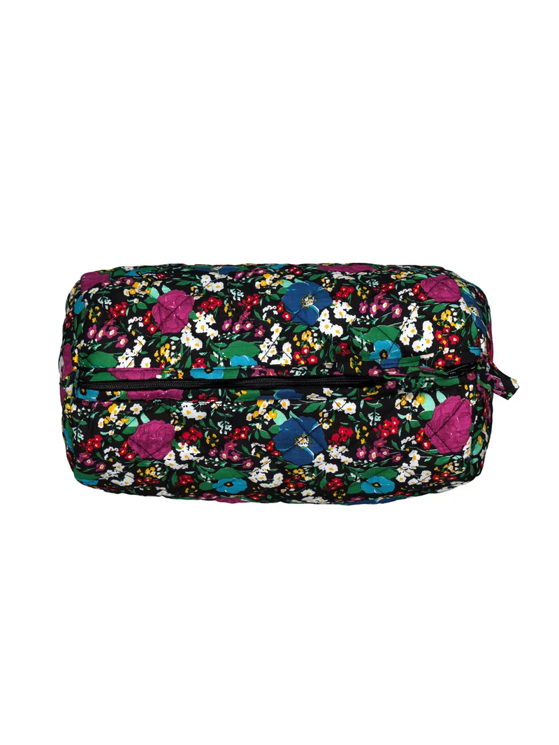 Trousse de toilette matelassée ronde