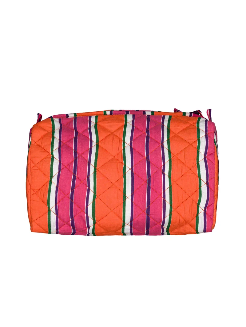 Trousse de toilette matelassée ronde