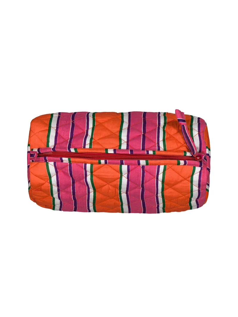 Trousse de toilette matelassée ronde