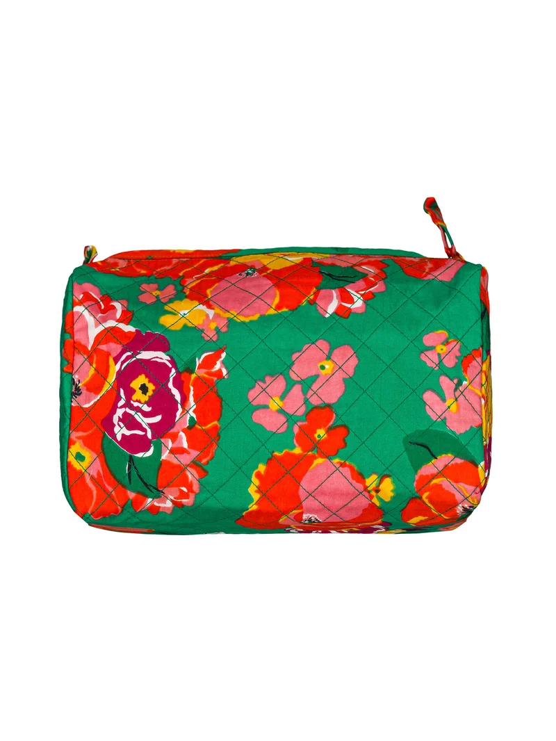 Trousse de toilette matelassée ronde