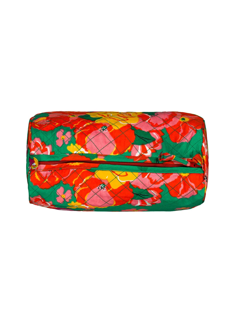 Trousse de toilette matelassée ronde