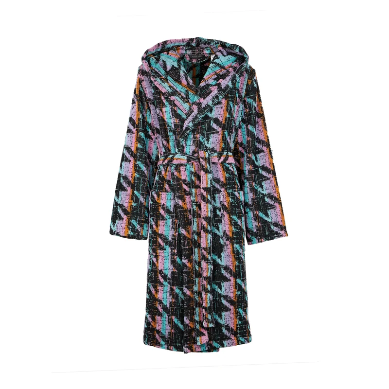 Accappatoio con Cappuccio glamour Moderno in Spugna 380 gr/mq