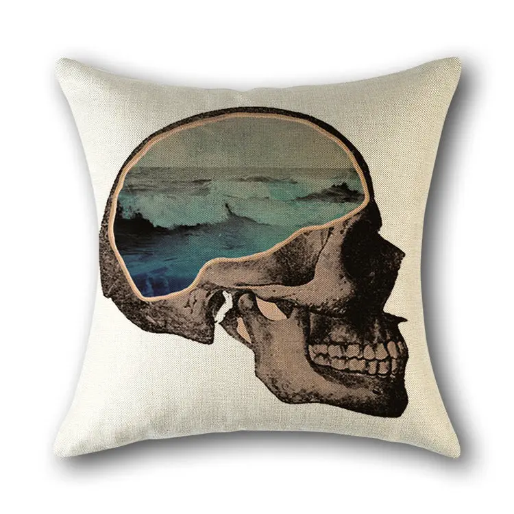 Housse de Coussin Scandinave SKULLFRAB