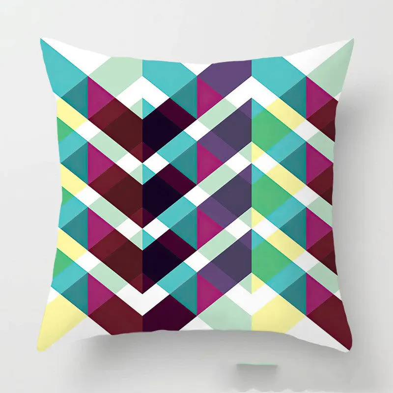 Housse de Coussin Géométrique SOLARO