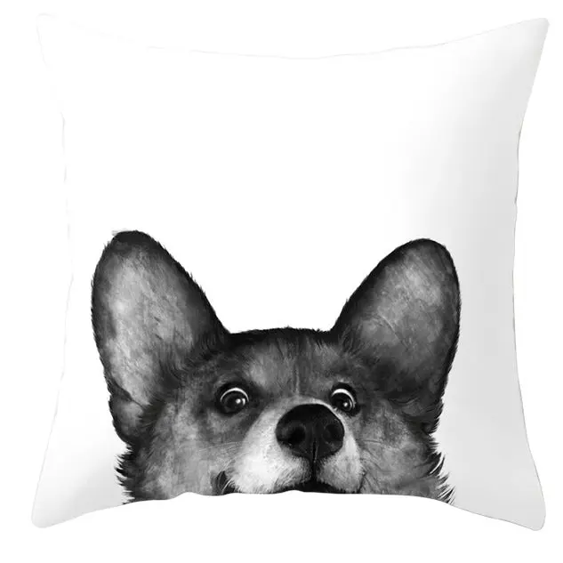 Housse de Coussin Cartoon Animal ANIDECOR