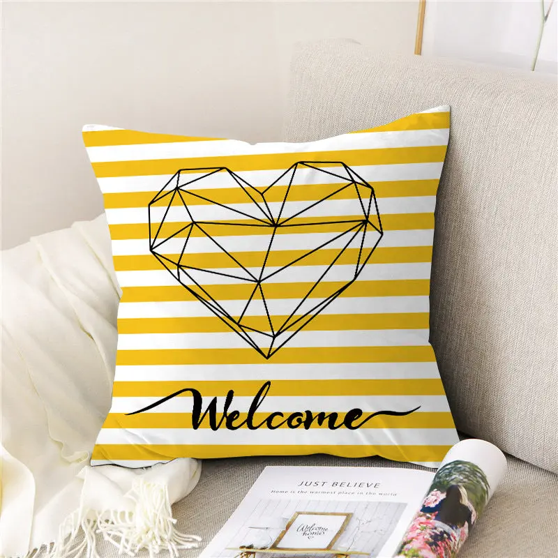 Housse de Coussin Velours PEACHE