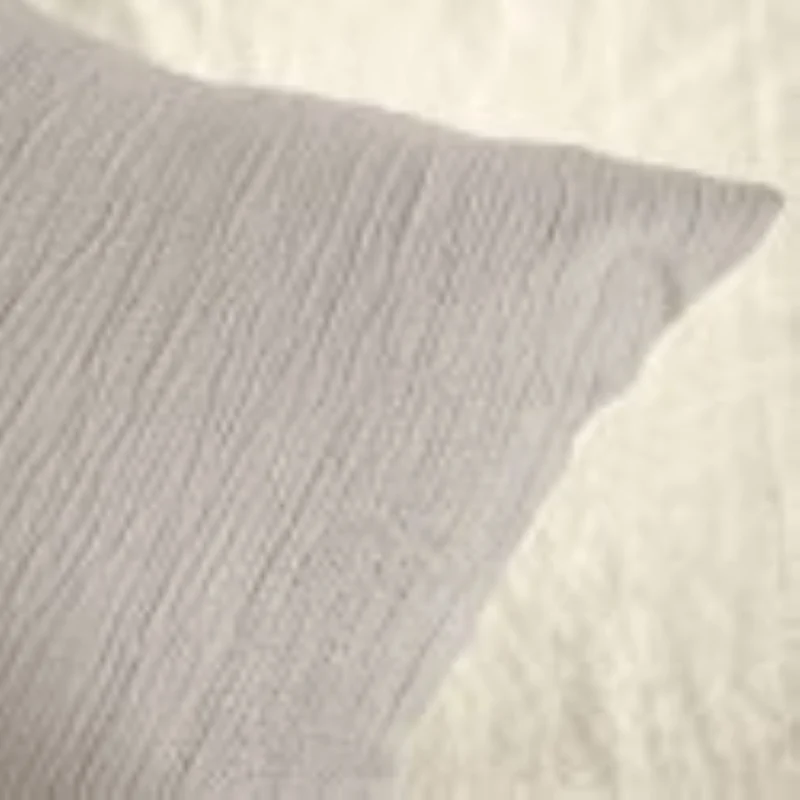 Parure de Lit Microfibre Gaufrée & Lavée Bicolore