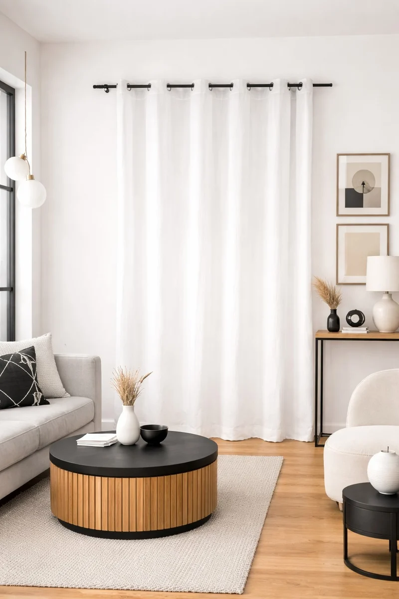 Rideau Double Gaze de Coton
