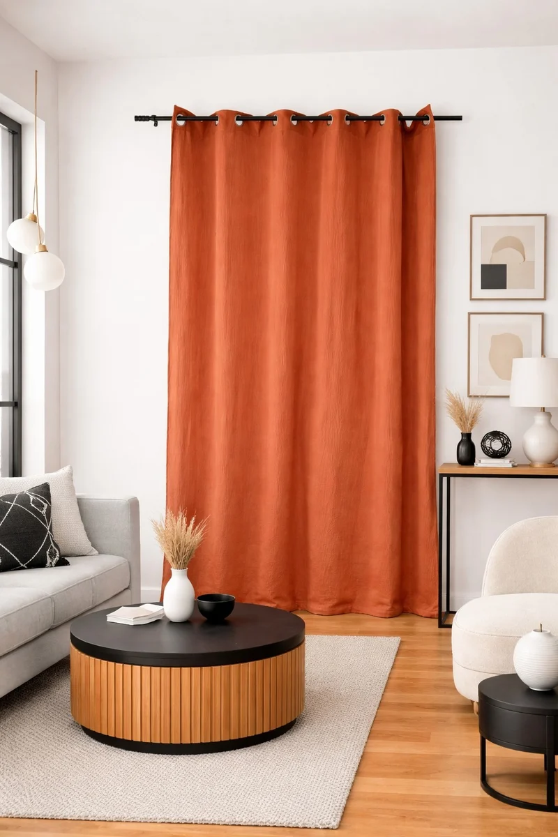 Rideau Double Gaze de Coton