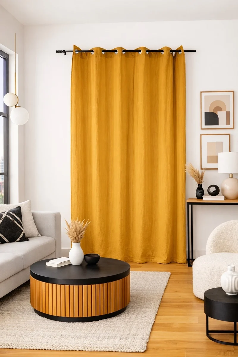 Rideau Double Gaze de Coton