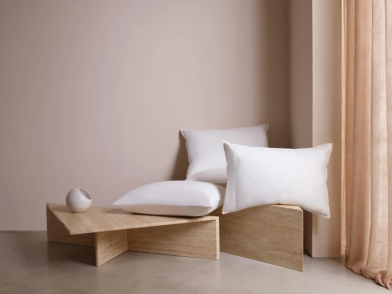 White Siberian Goose Down & Feather Luxury Pillow