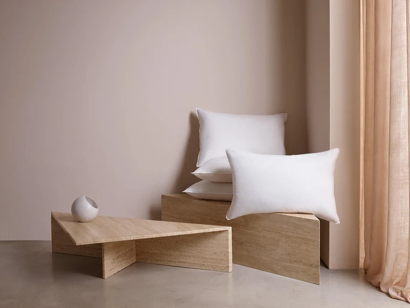 White Siberian Goose Down Luxury Pillow