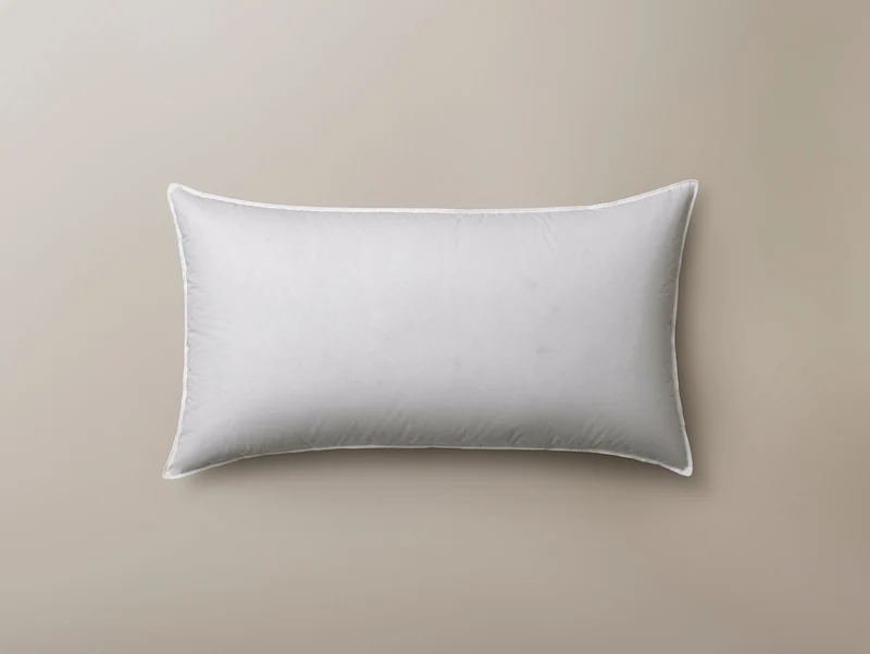 White Canadian Goose Down & Feather Luxury Pillow