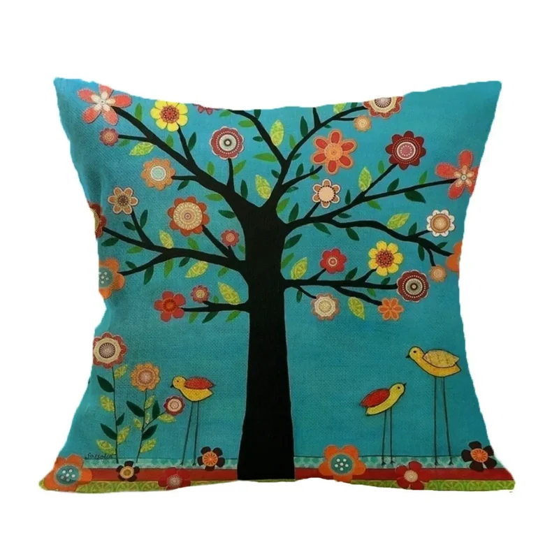 Housse de Coussin Lin Méditerranéen TOTONI