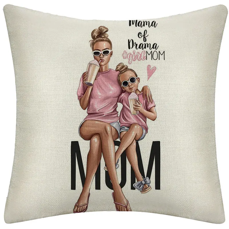 Housse de Coussin Lin Cartoon LINMO