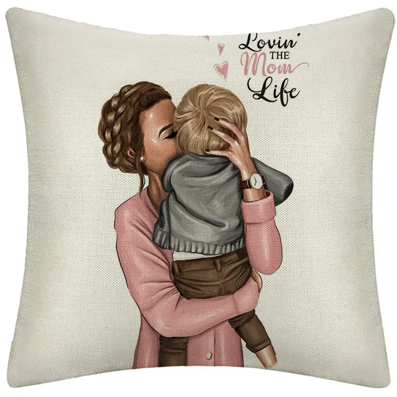 Housse de Coussin Lin Cartoon LINMO