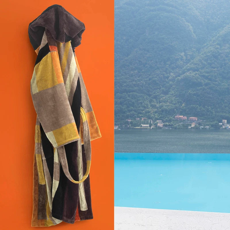 Accappatoio con Cappuccio formentera beach Moderno in Cotone 380 gr/mq