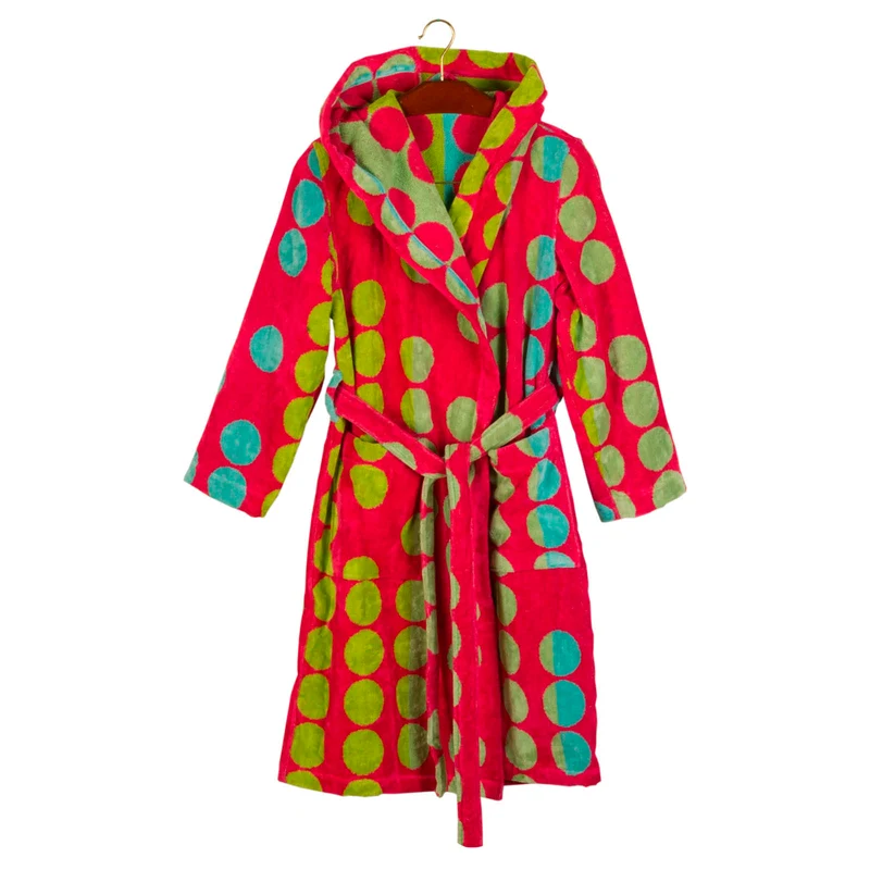Accappatoio con Cappuccio son bou Moderno in Cotone 410 gr/mq