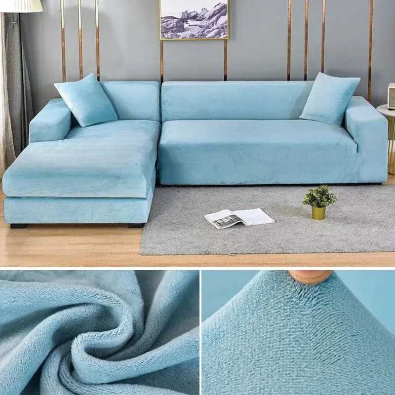Housse canapé d'angle convertible ASHLEY