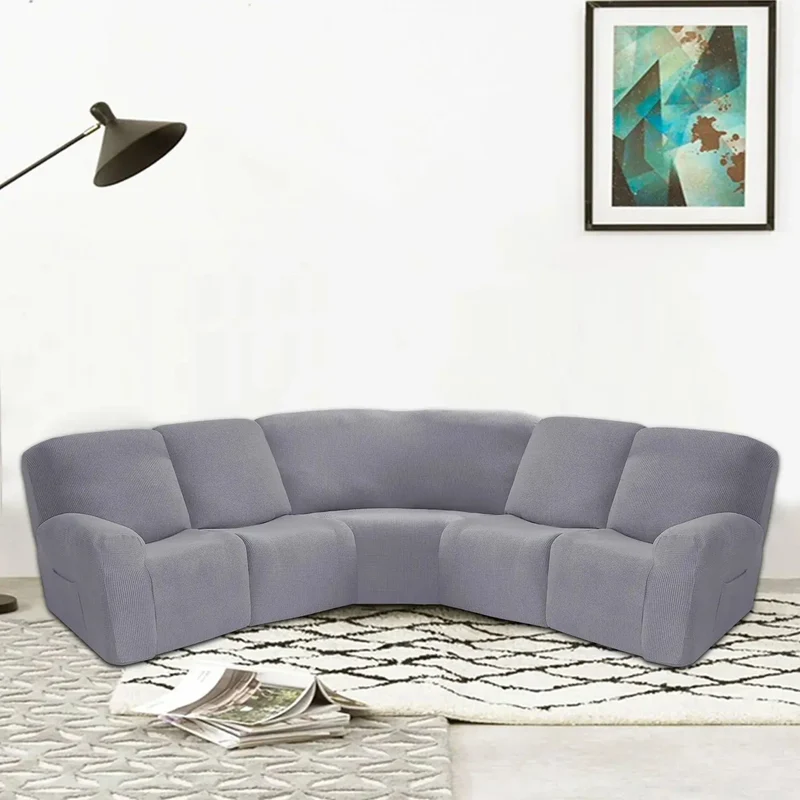 Housse canapé d'angle 5 Places DECOFLEX