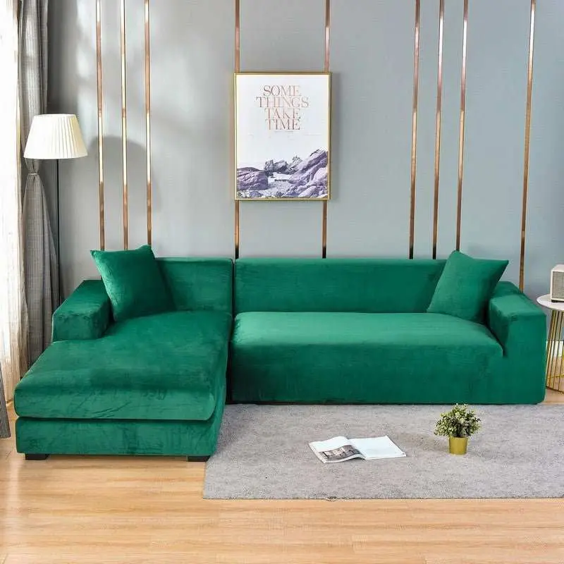 Housse de coussin, accessoire pour housse de canapé d'angle style velours MAKITA