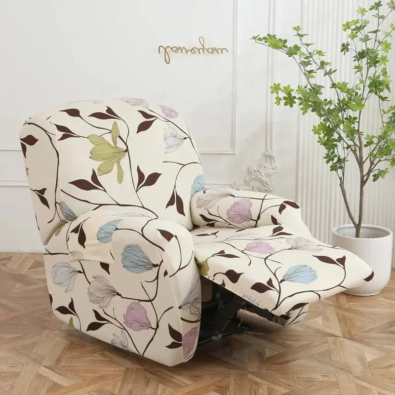 Housse de canapé inclinable à fleurs nordiques BANOUMGA
