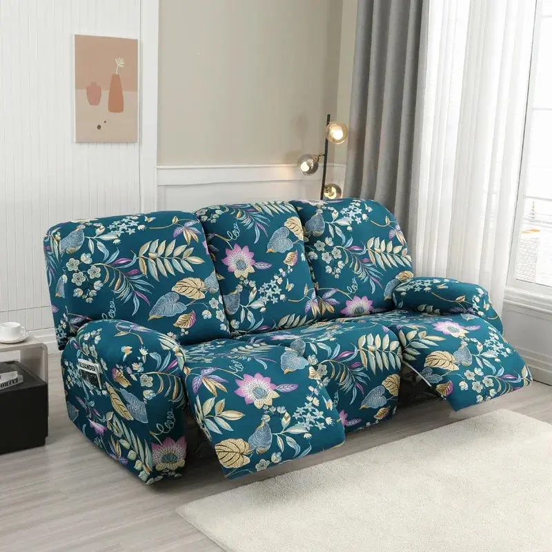Housse de canapé inclinable à fleurs nordiques BANOUMGA