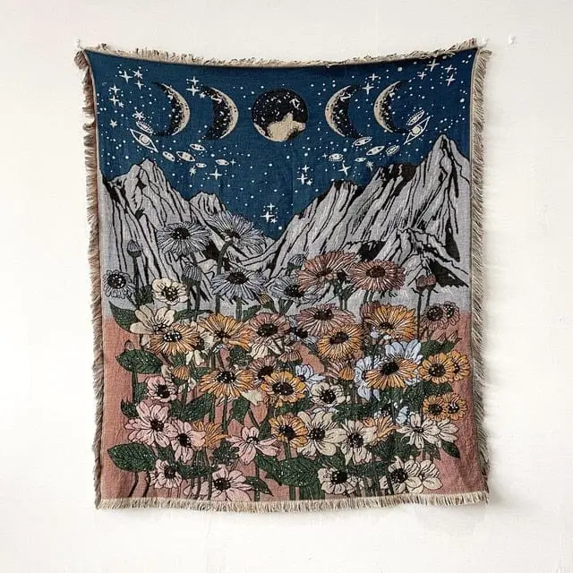 GLANLAND - Plaid canapé nature en coton