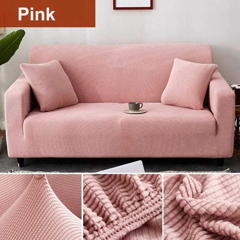 Housse de canapé au tissu élastique et épais SANDRA