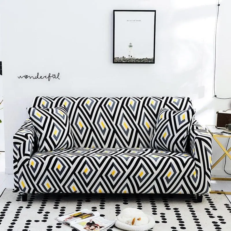 PILLCOV - Housse de coussin extensible imprimée