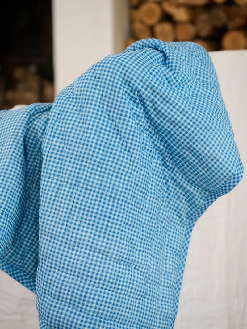 Plaid matelassé réversible