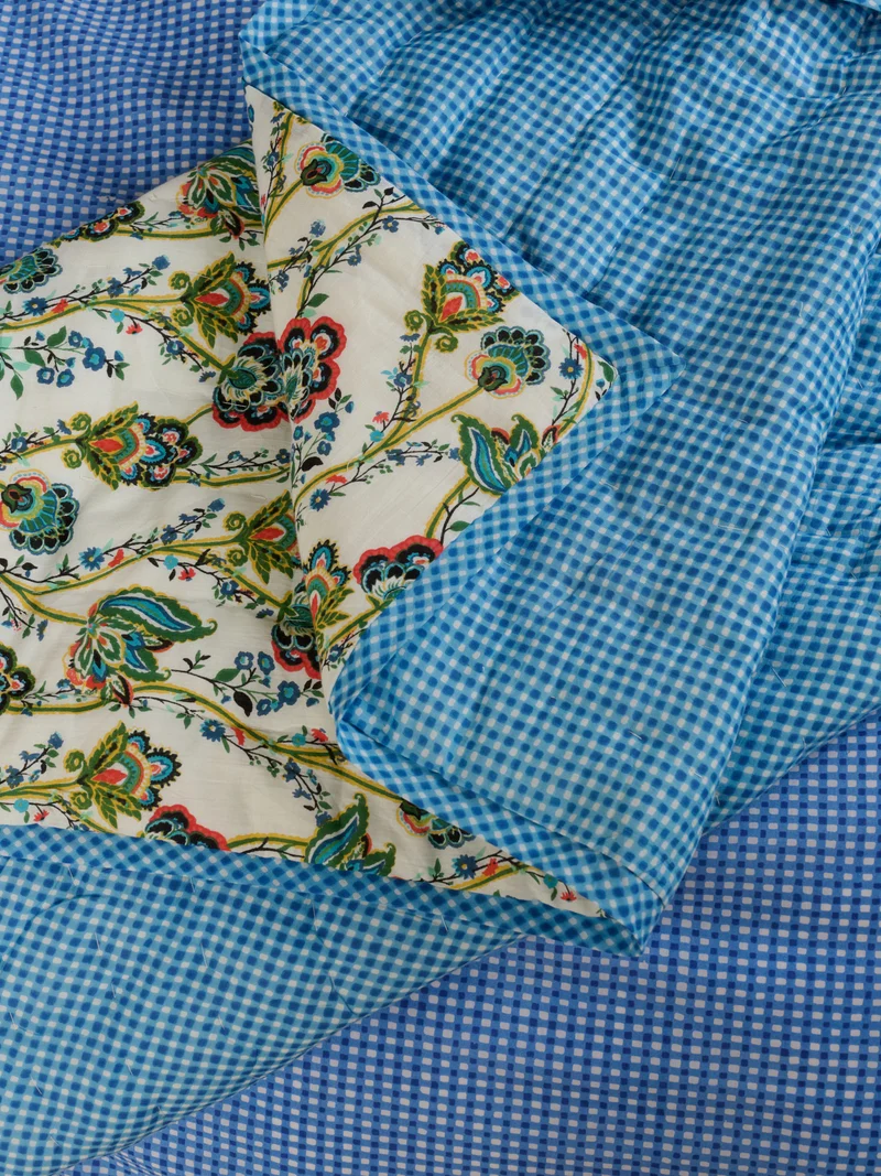 Plaid matelassé réversible