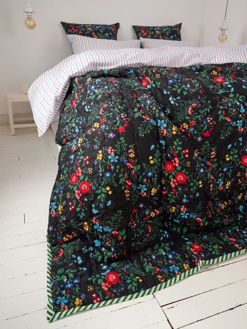 Plaid matelassé réversible