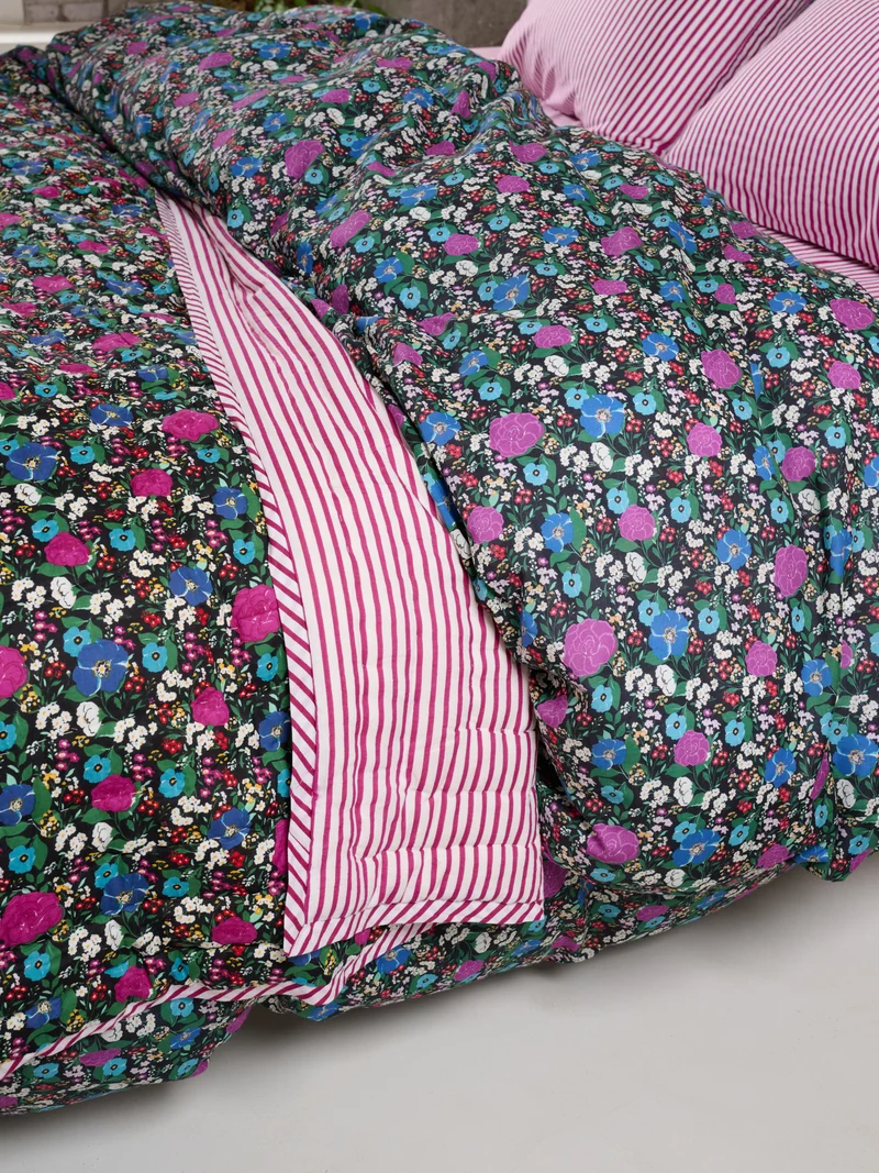 Plaid matelassé réversible