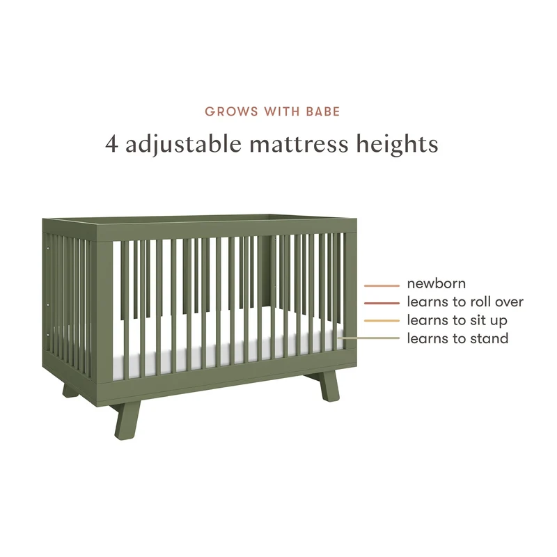 Couchette Convertible 3 en 1 Hudson - Olive