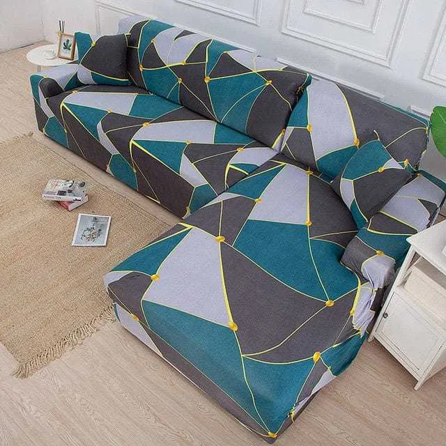 Housse canapé d'angle GEOMEDOL